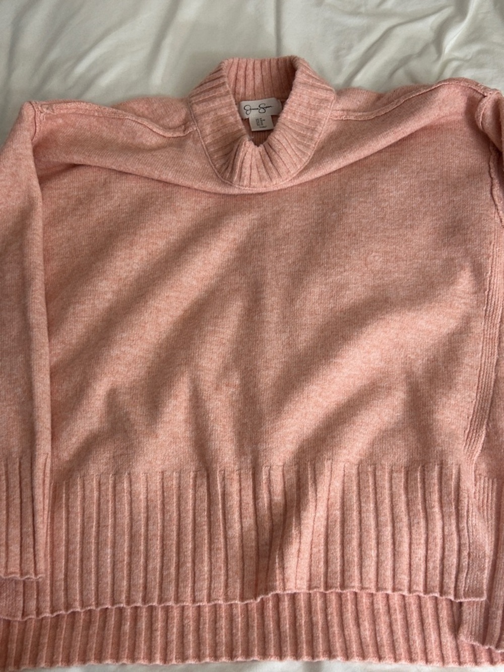 Jessica Simpson Dusty Pink Mock Neck Sweater